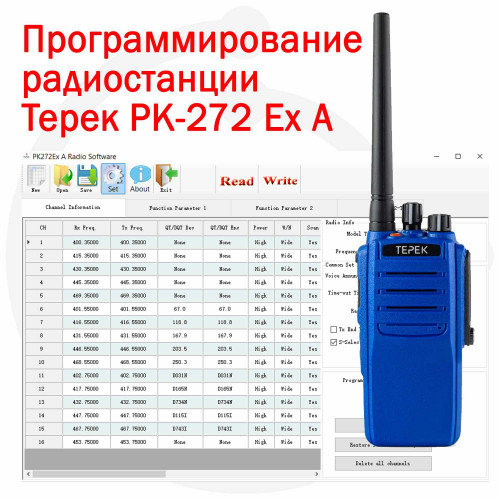 Обзор ПО для программирования РК-272Ex A