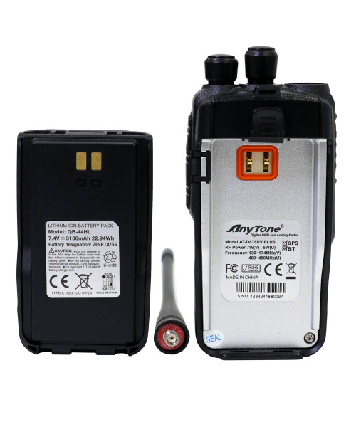 Рация Anytone AT D878UV Plus GPS&BT портативная Рация Anytone AT D878UV Plus GPS&BT портативная