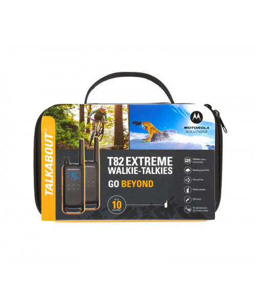 Рация MOTOROLA TLKR-T82EXT RSM портативная (комплект из 2-х р/ст)